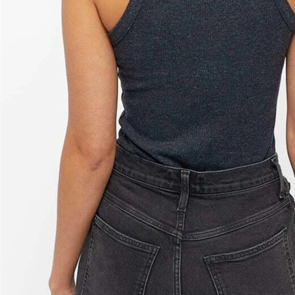 Agolde black Ribbed Tank Top - Picture 4 of 7